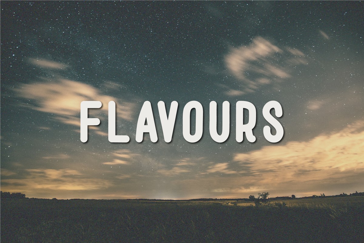 Schriftart Flavours