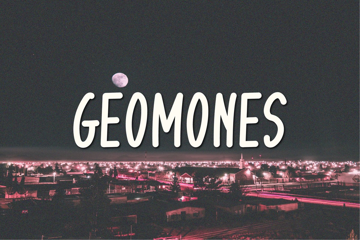 Schriftart Geomones