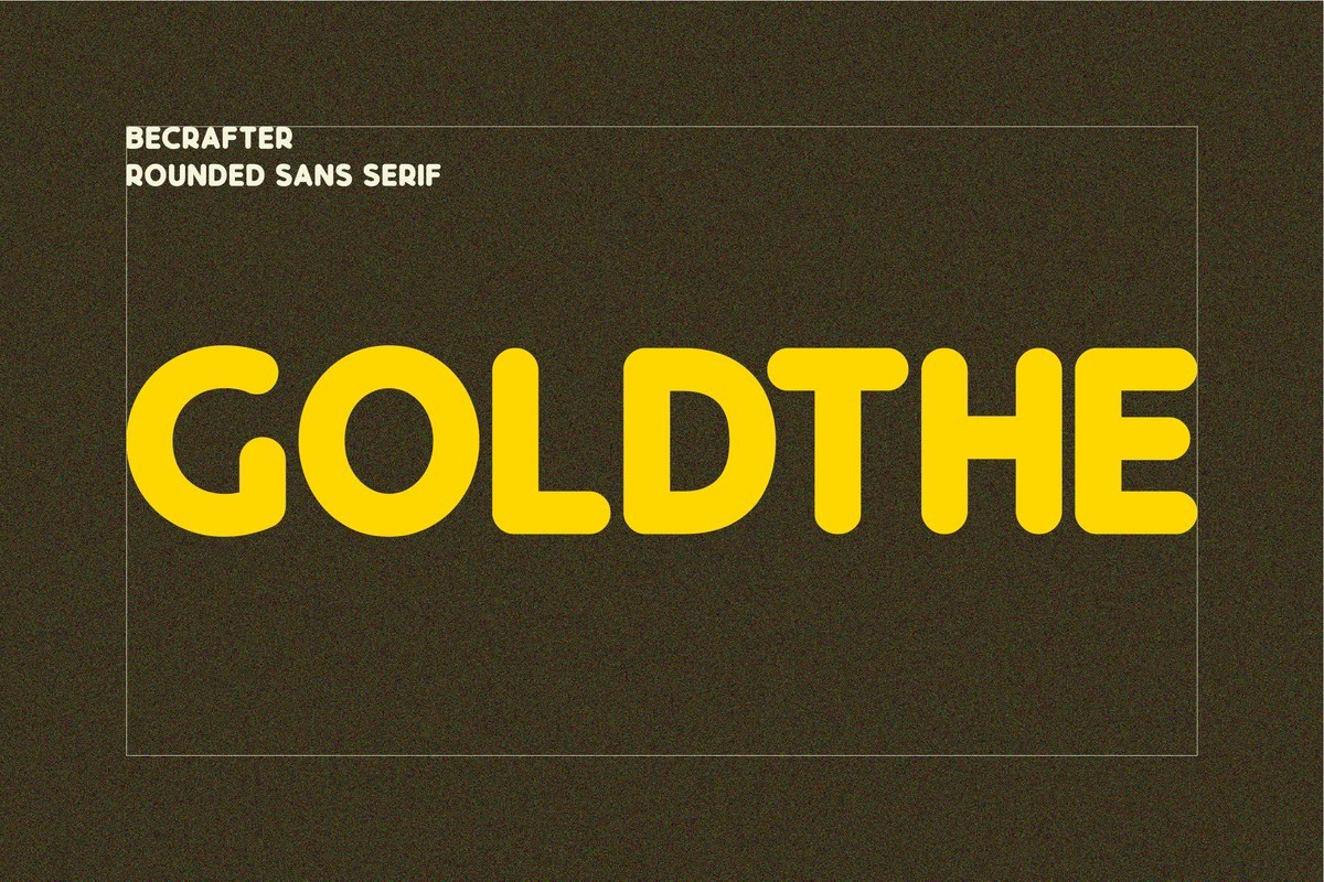 Schriftart Goldthe Rounded