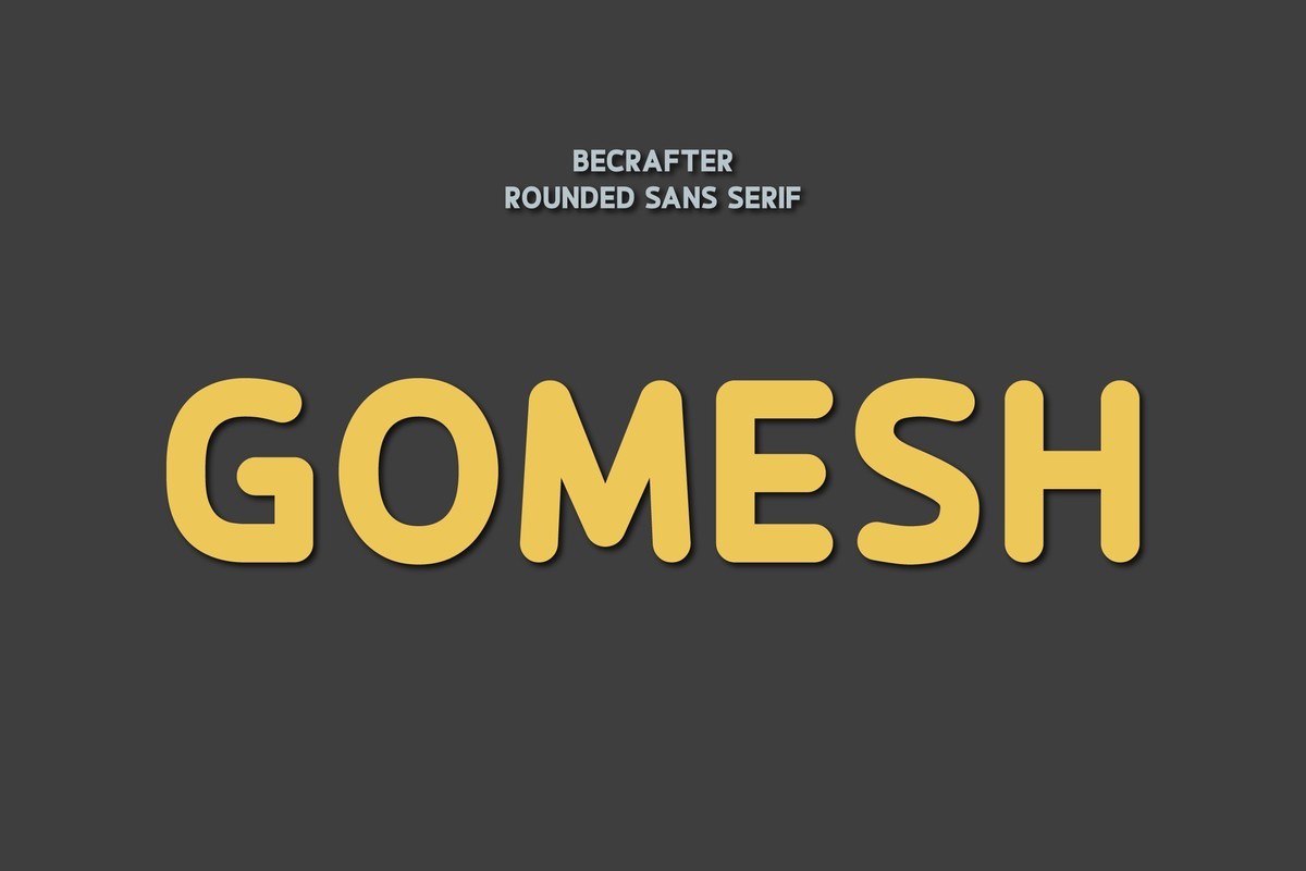 Schriftart Gomesh Rounded