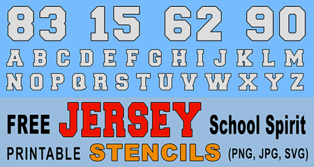 Schriftart Jersey 15