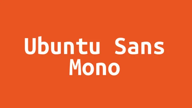 Schriftart Ubuntu Sans Mono