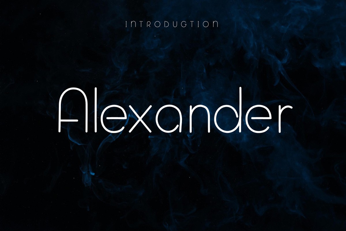 Schriftart Alexander