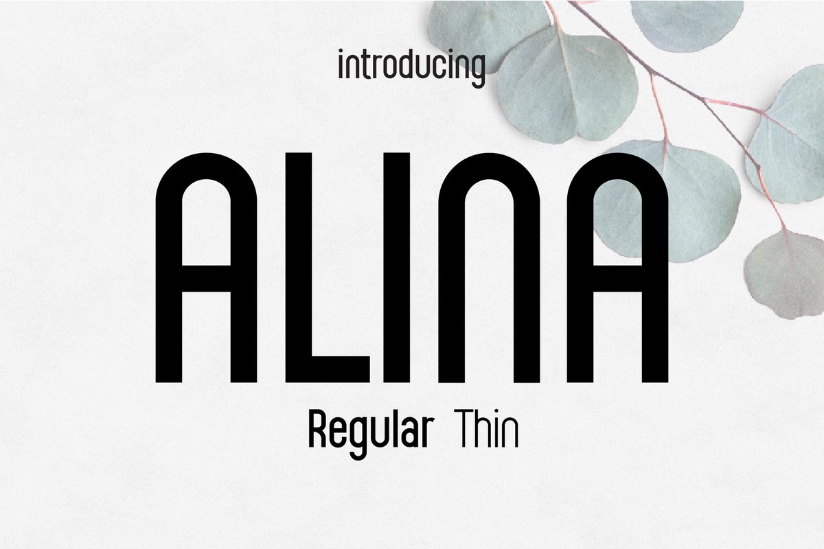 Schriftart Alina