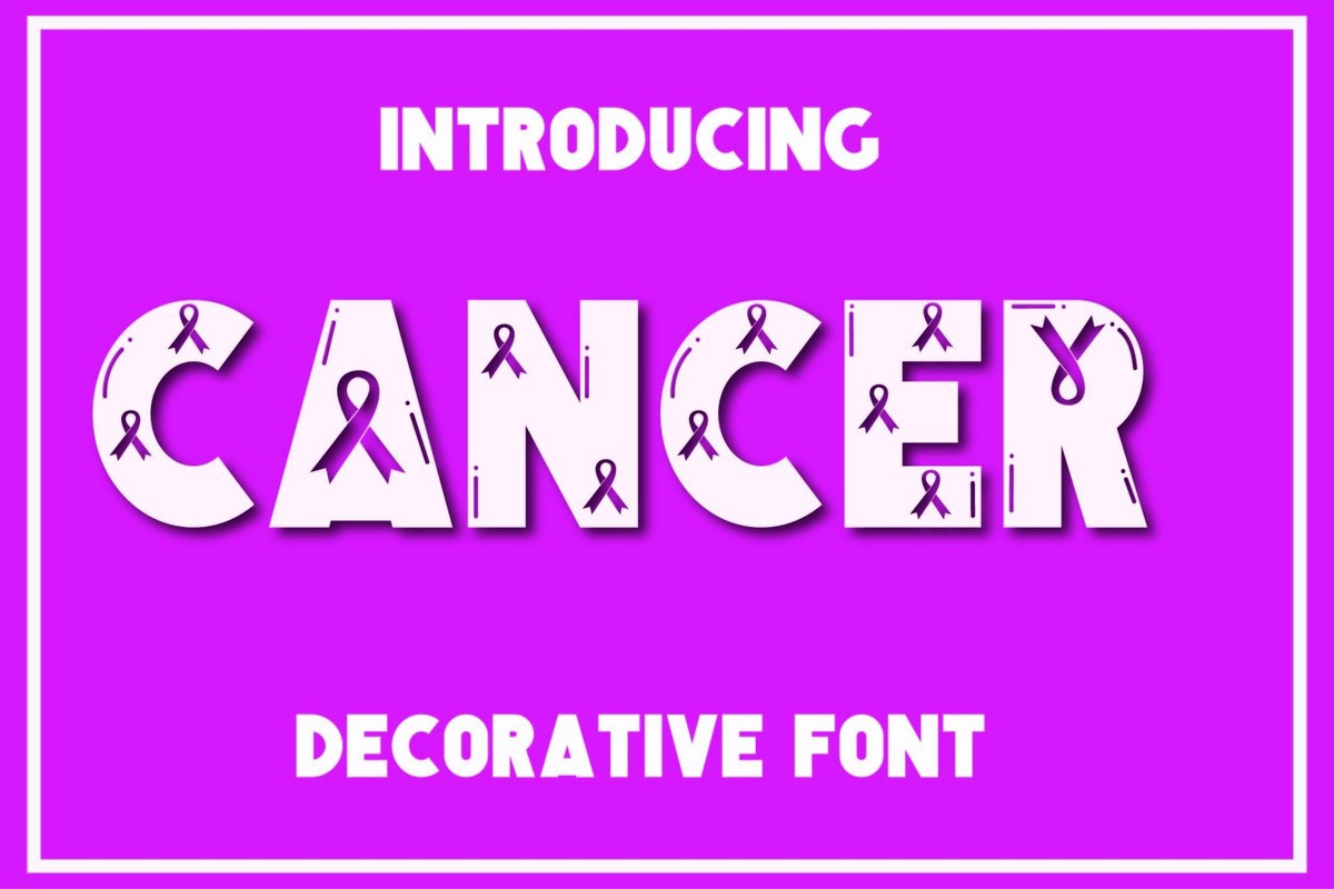 Schriftart Cancer