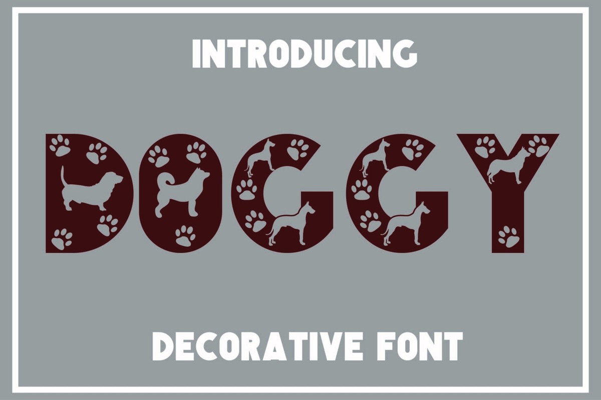 Schriftart Doggy