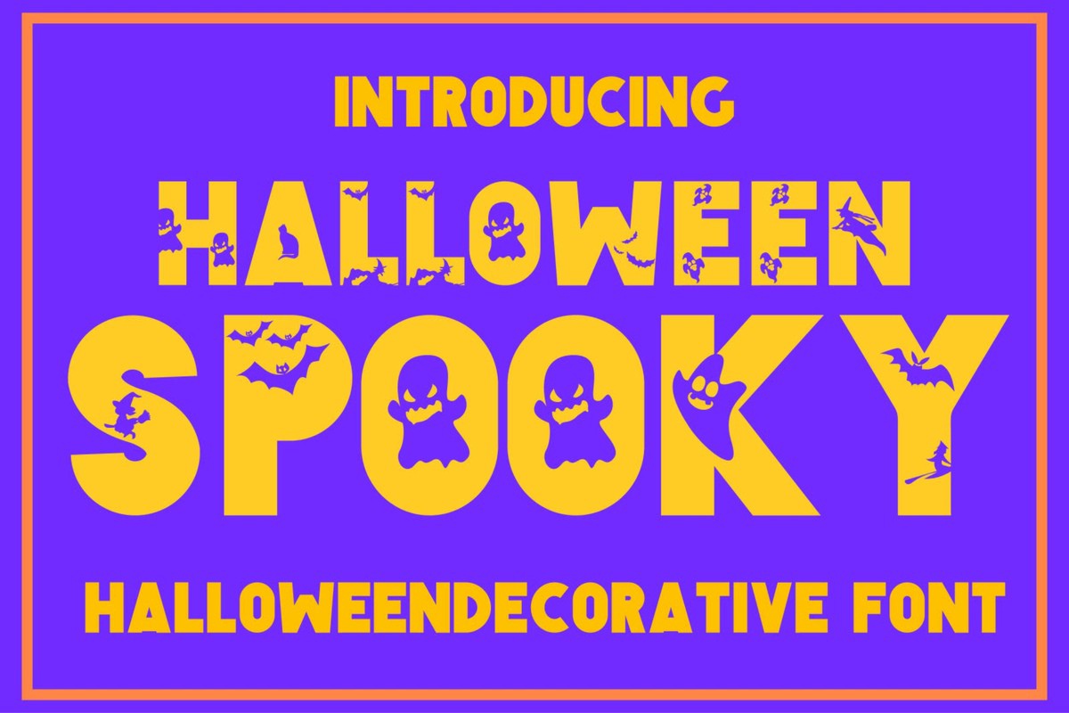 Schriftart Halloween Spooky