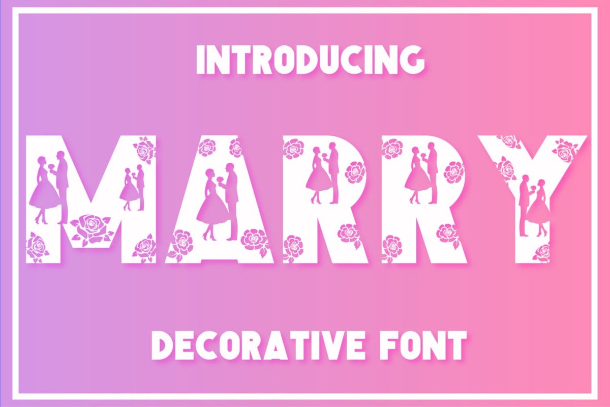 Schriftart Marry