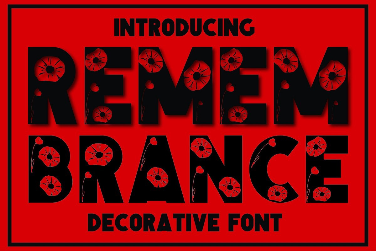 Schriftart Remembrance