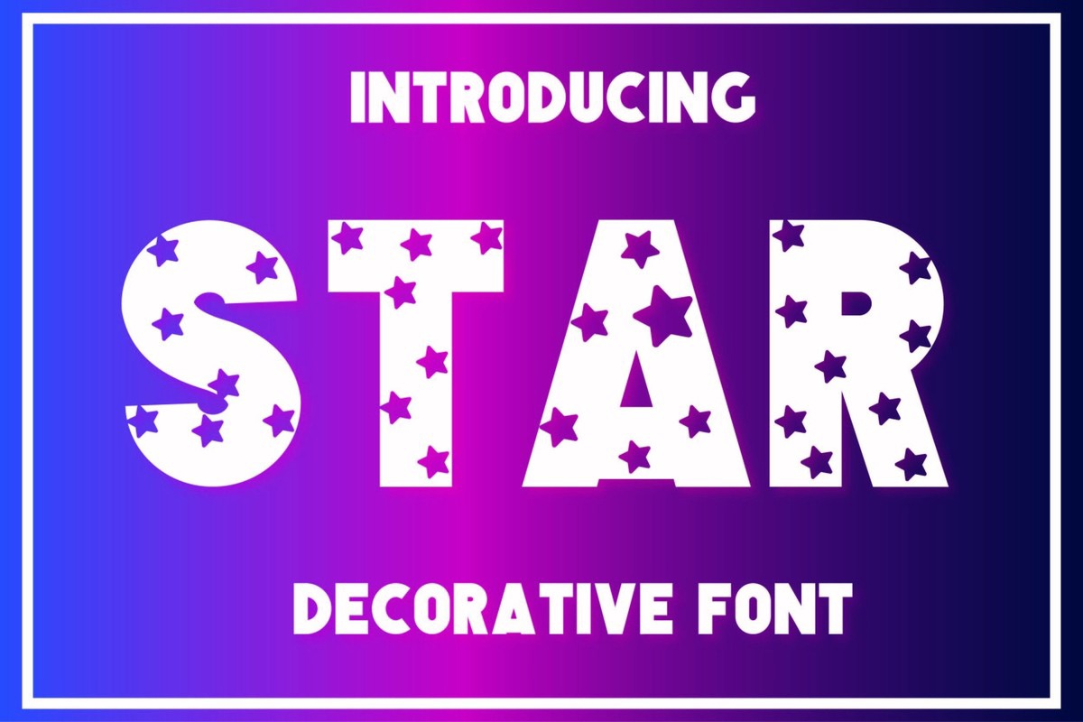 Schriftart Star