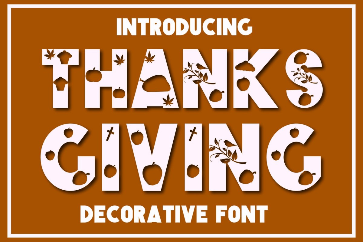 Schriftart Thanksgiving