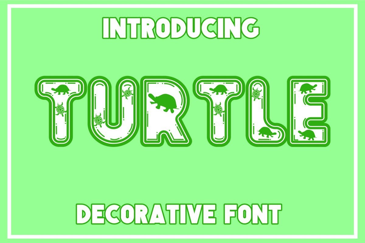 Schriftart Turtle