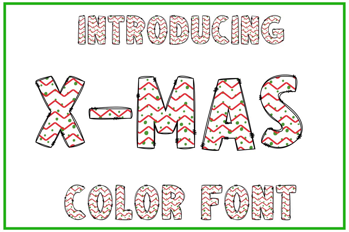 Schriftart X-mas