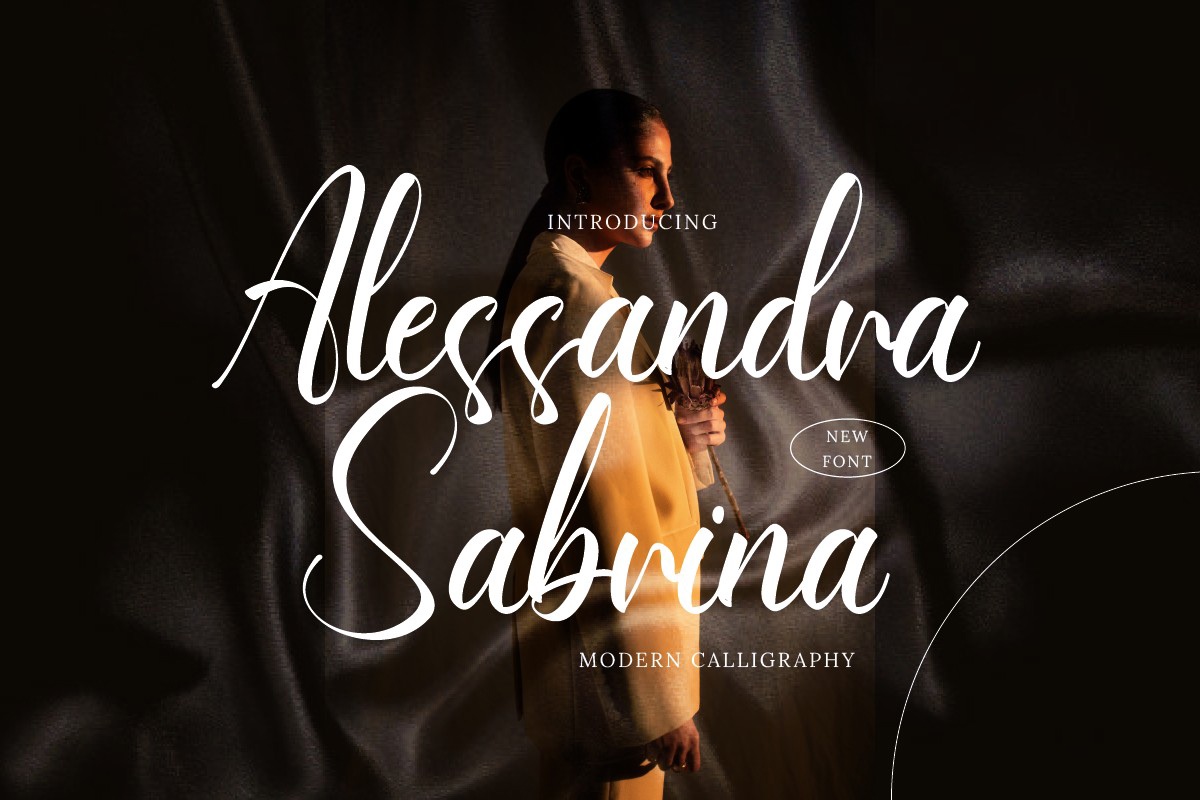 Schriftart Alessandra Sabrina