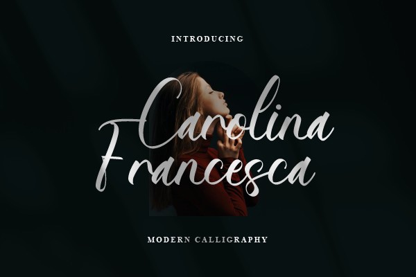 Schriftart Carolina Francesca