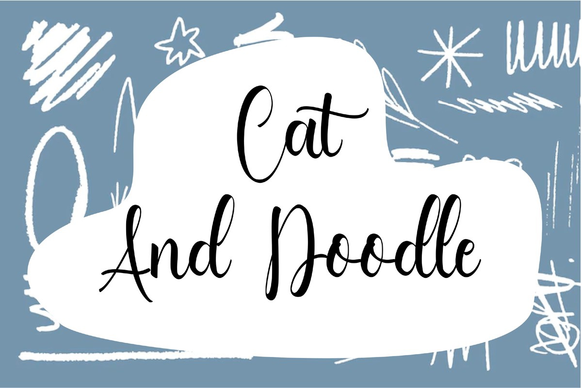 Schriftart Cat and Doodle