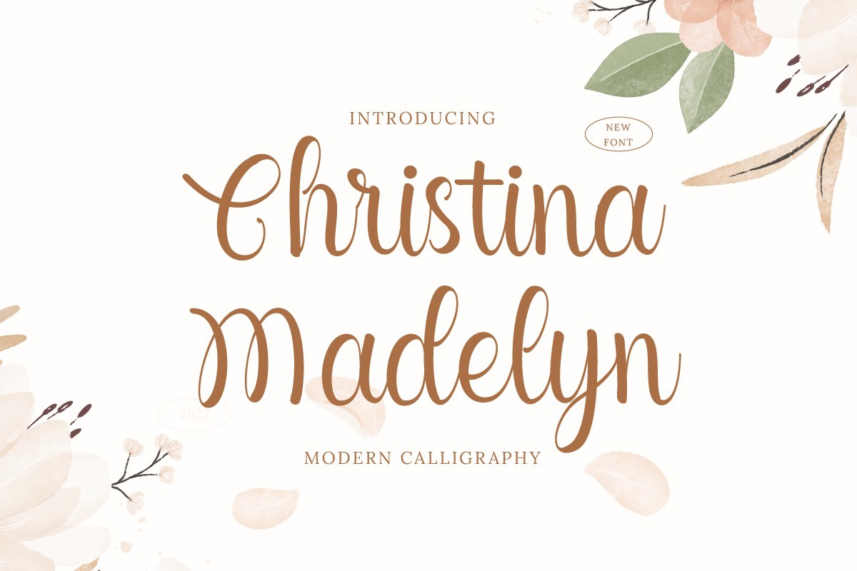 Schriftart Christina Madelyn