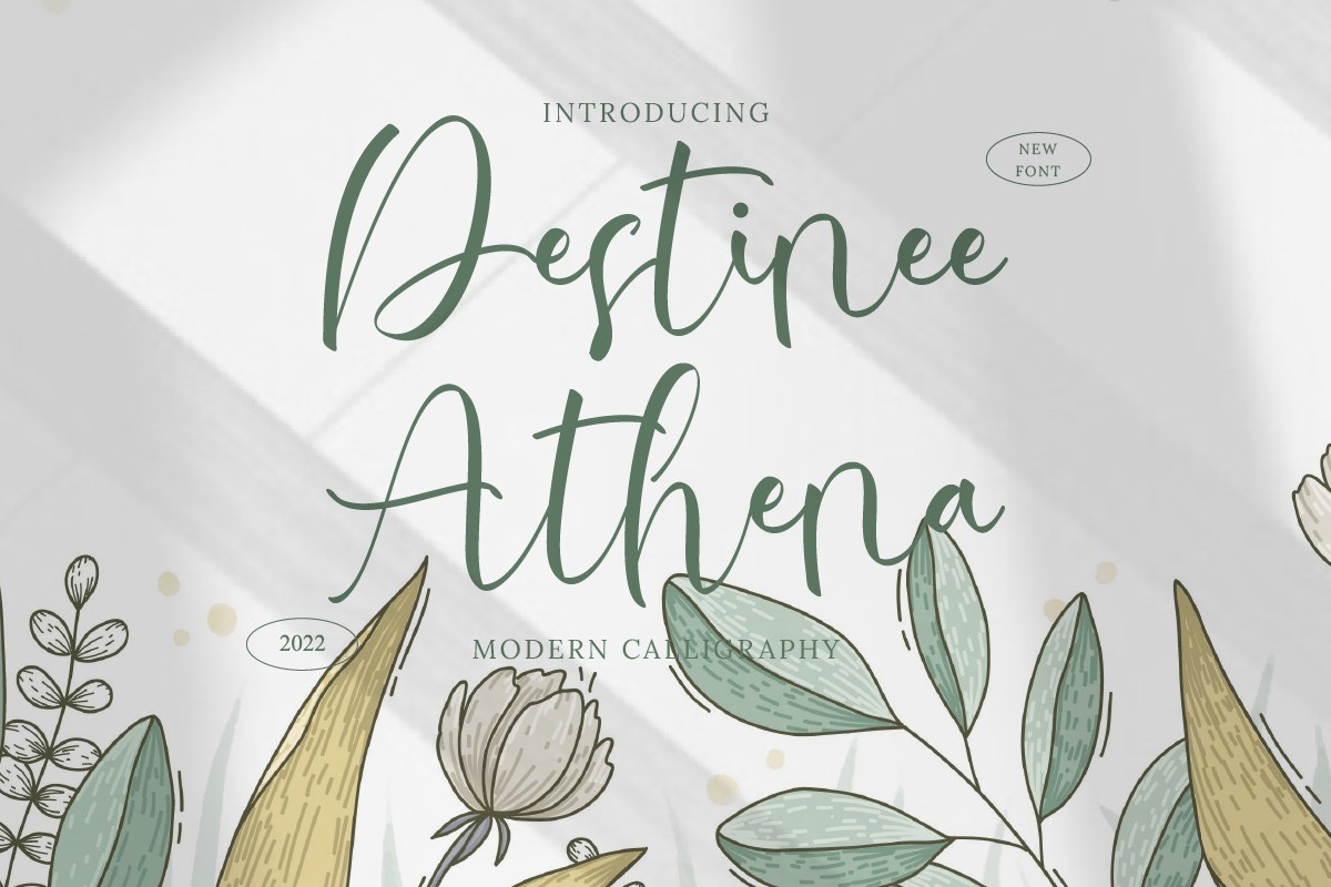 Schriftart Destinee Athena