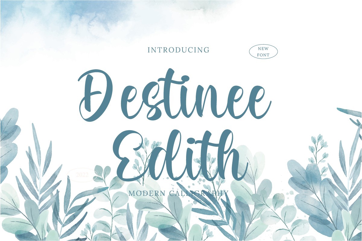 Schriftart Destinee Edith