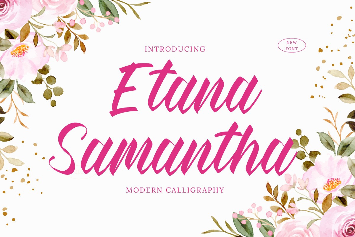 Schriftart Etana Samantha