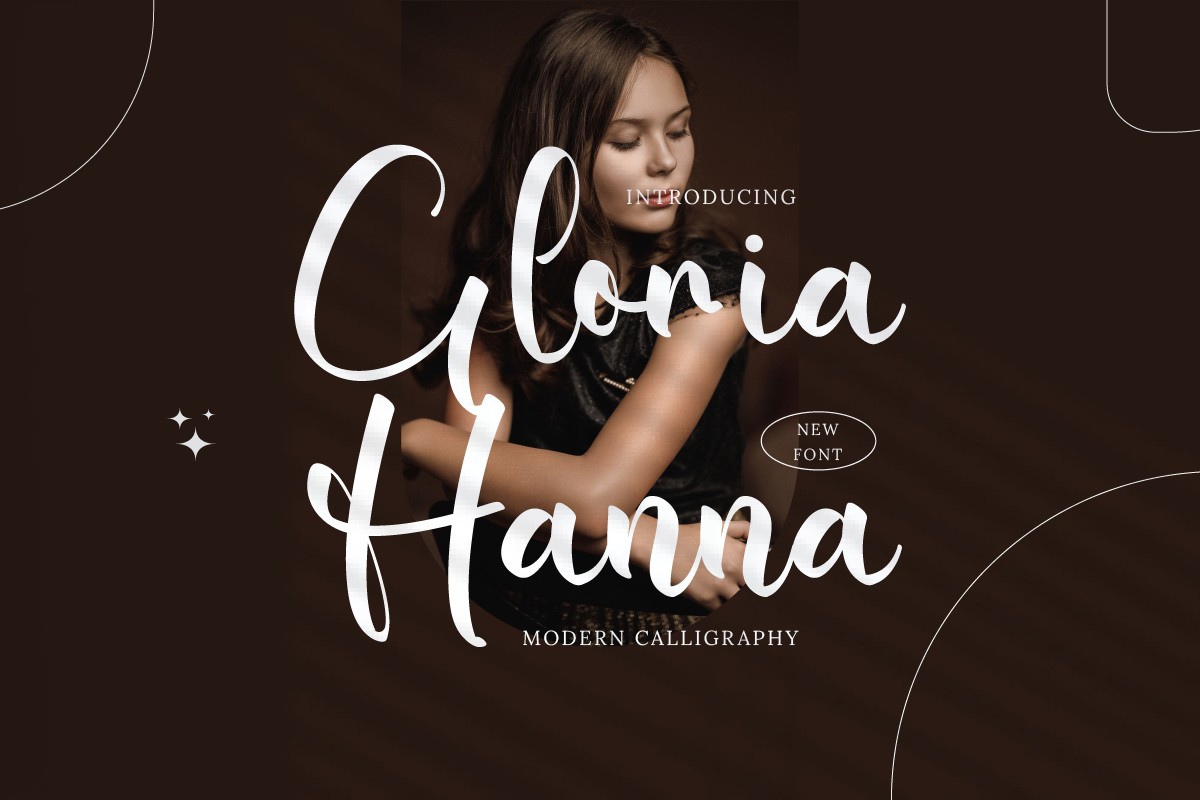 Schriftart Gloria Hanna