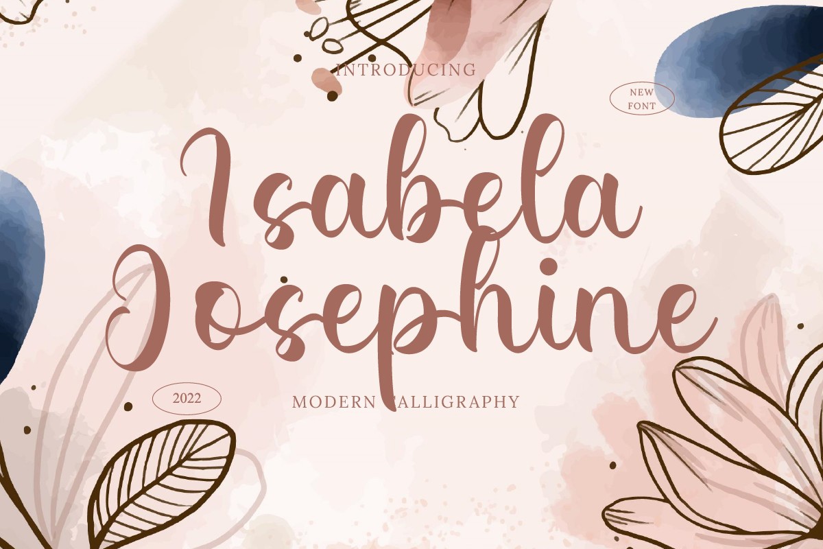 Schriftart Isabela Josephine