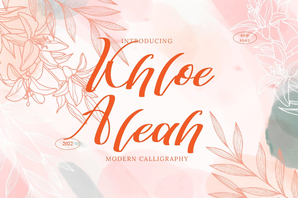 Schriftart Khloe Aleah