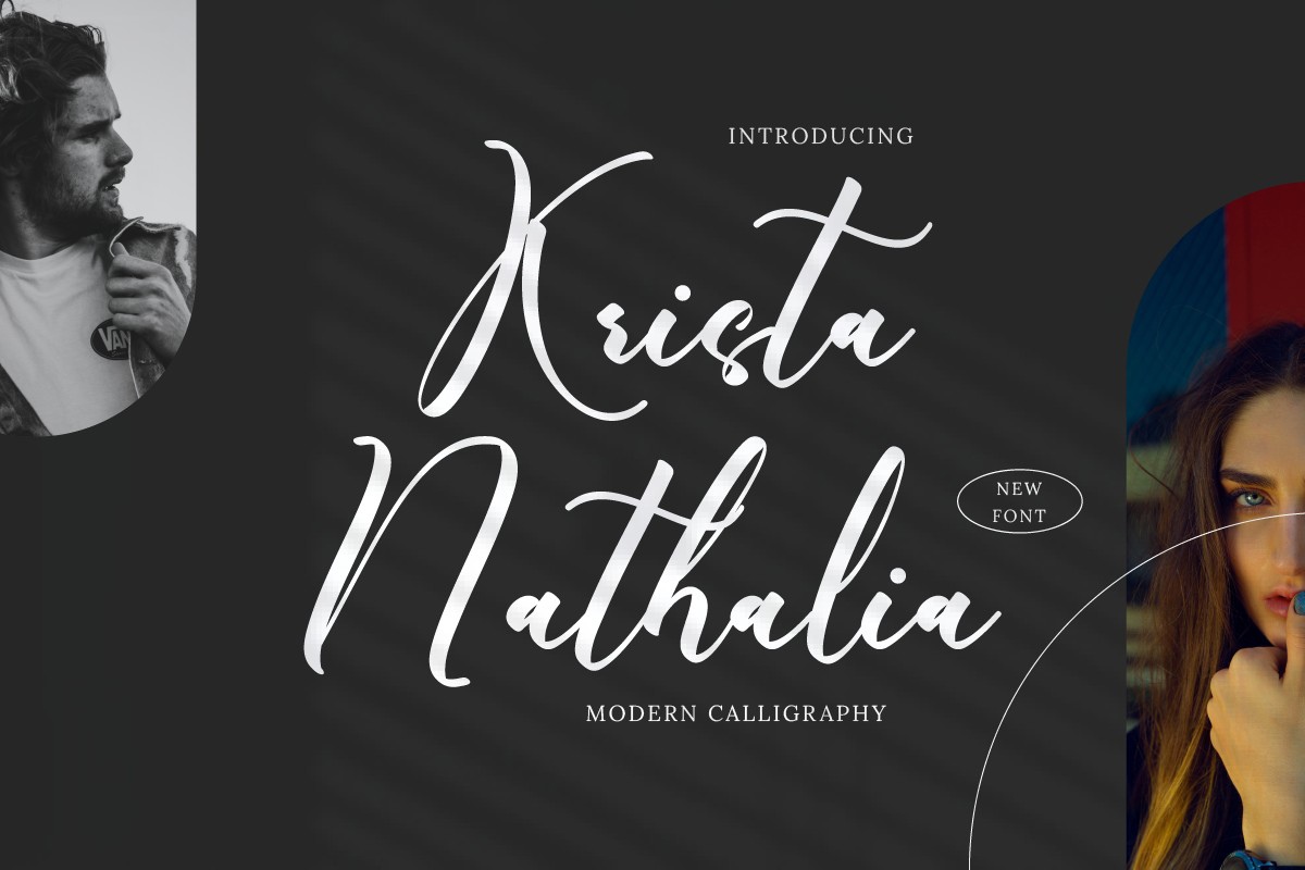 Schriftart Krista Nathalia