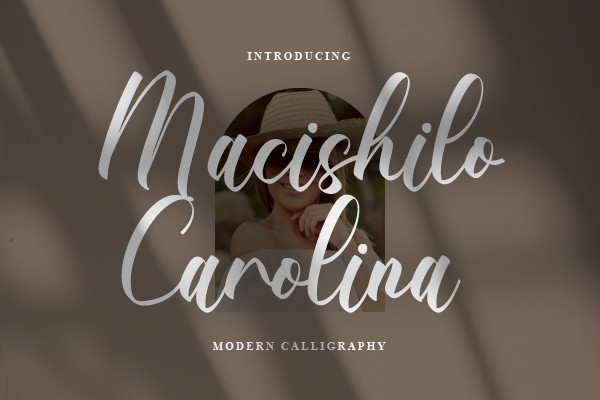 Schriftart Macishilo Carolina