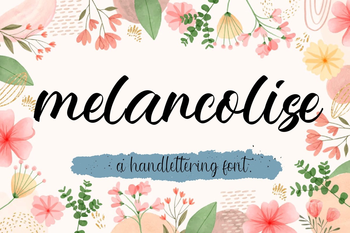 Schriftart Melancolise