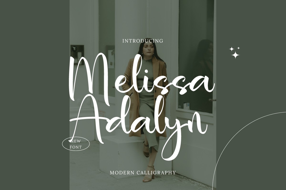 Schriftart Melissa Adalyn