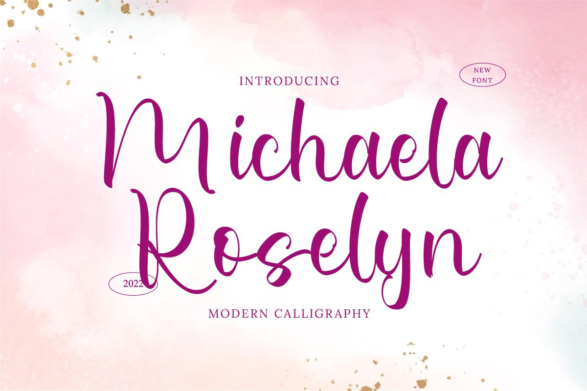 Schriftart Michaela Roselyn