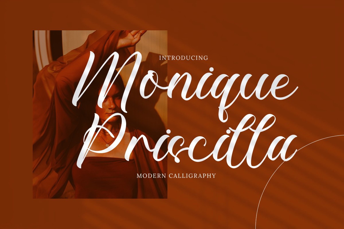 Schriftart Monique Priscilla