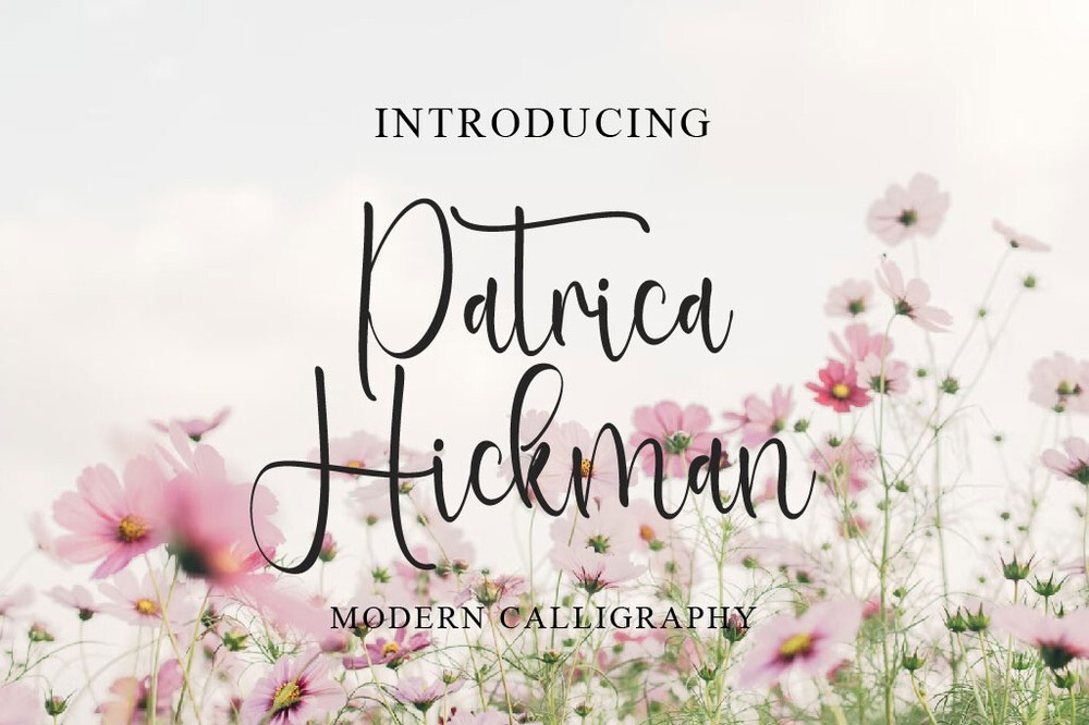 Schriftart Patrica Hickman