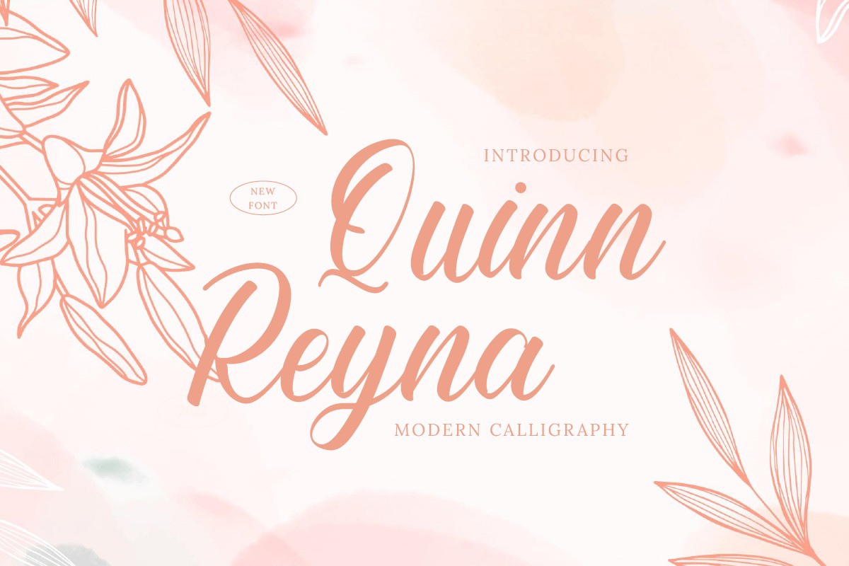 Schriftart Quinn Reyna