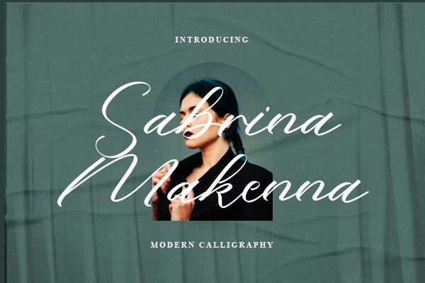 Schriftart Sabrina Makenna