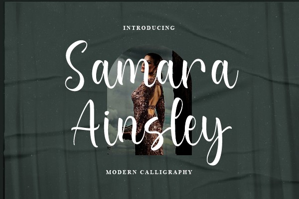 Schriftart Samara Ainsley