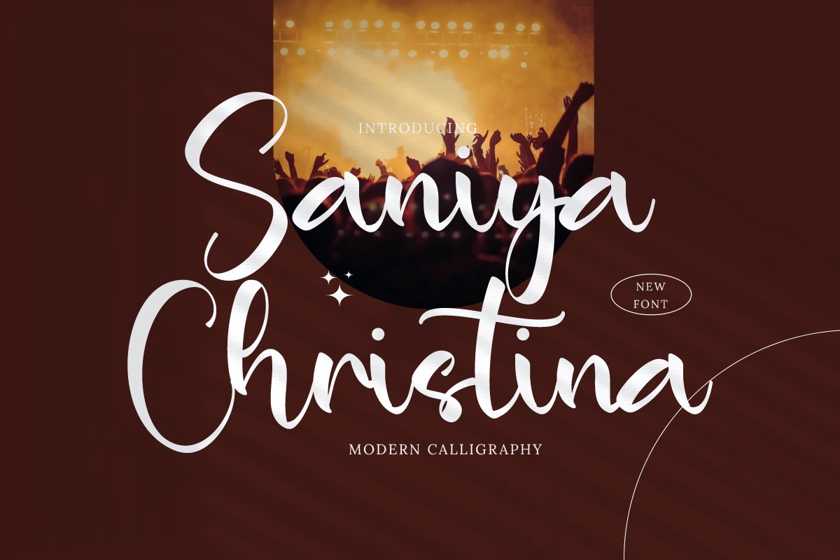 Schriftart Saniya Christina