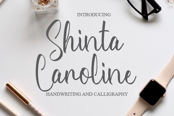 Schriftart Shinta Caroline