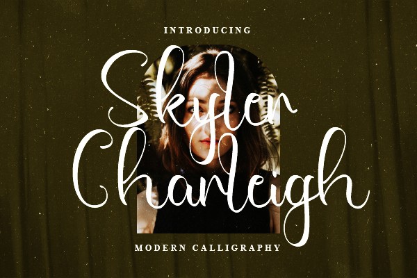 Schriftart Skyler Charleigh