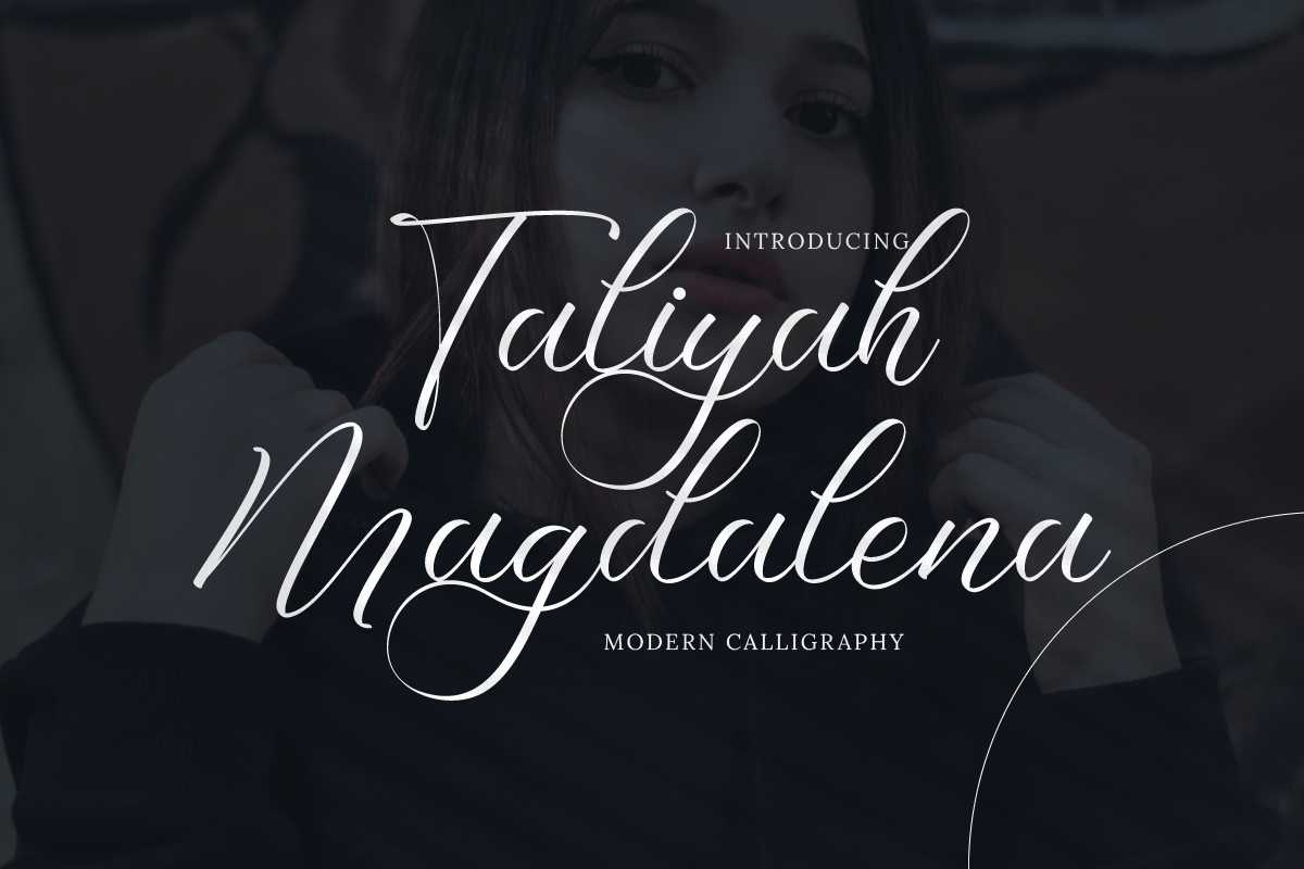 Schriftart Taliyah Magdalena