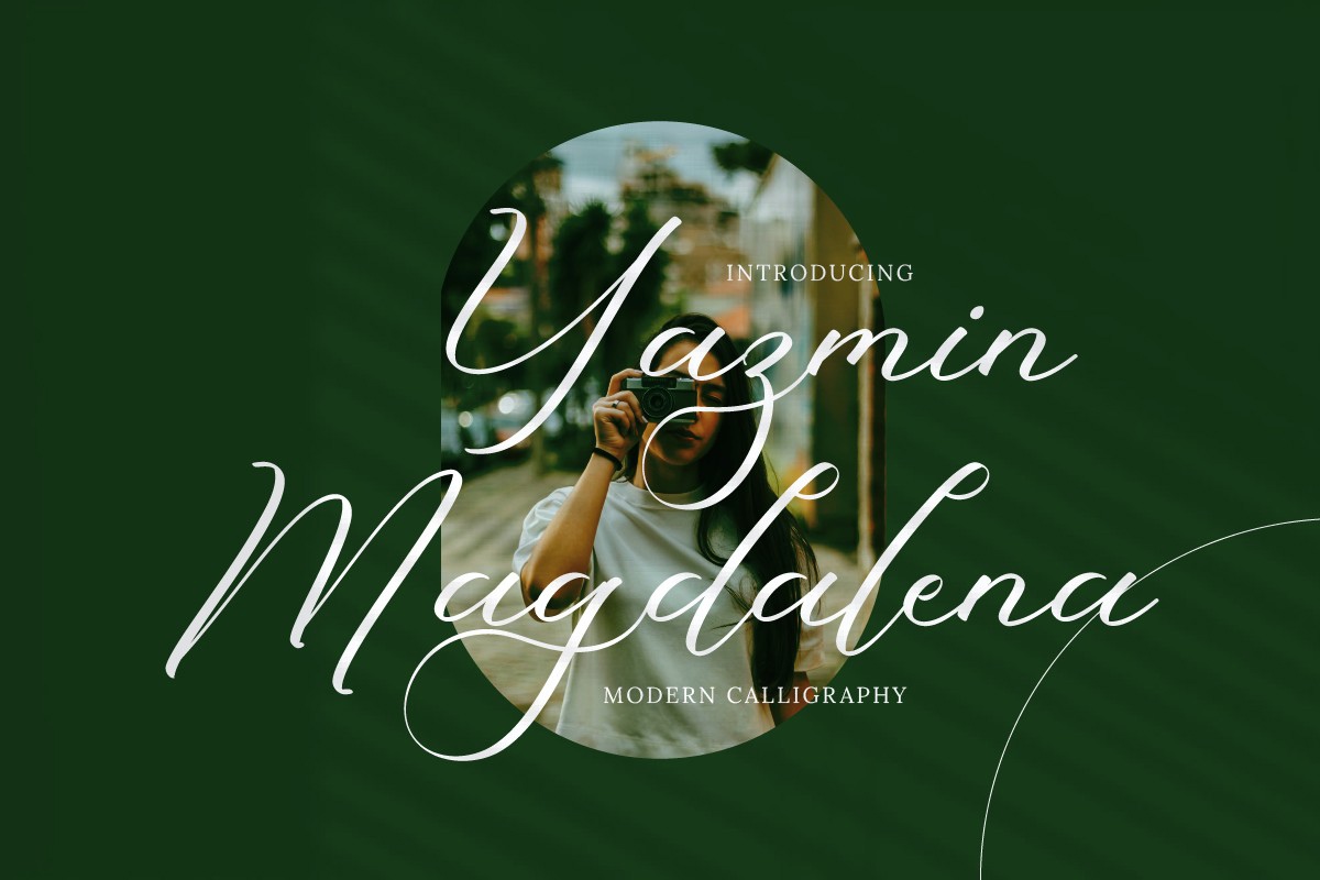 Schriftart Yazmin Magdalena