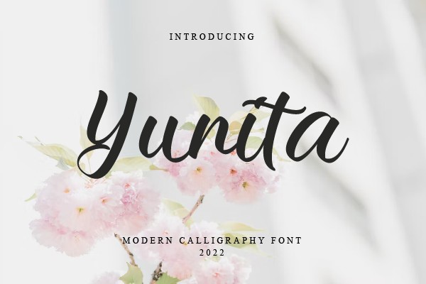 Schriftart Yunita