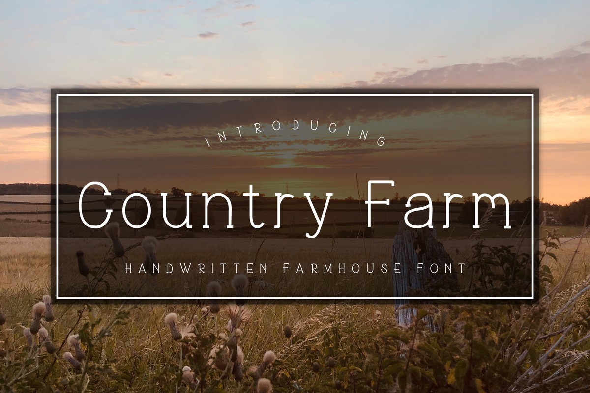 Schriftart Country Farm