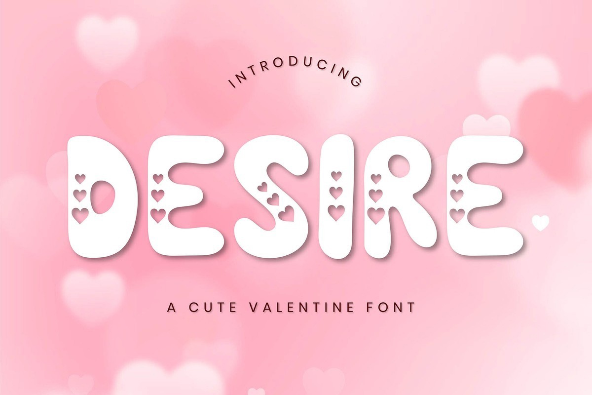 Schriftart Desire