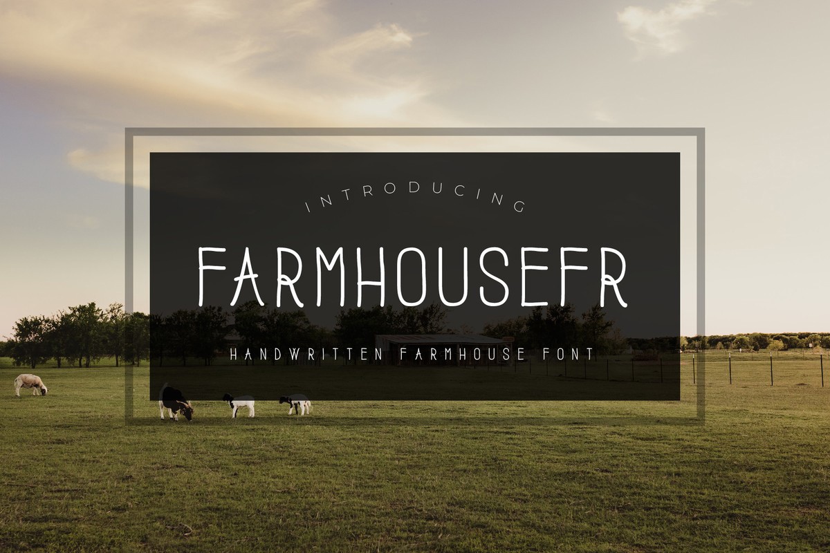 Schriftart Farmhouse FR