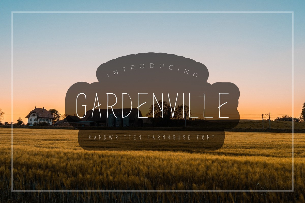 Schriftart Garden Ville