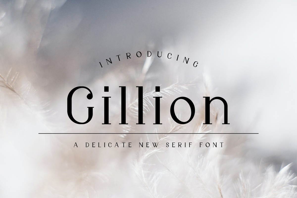 Schriftart Gillion