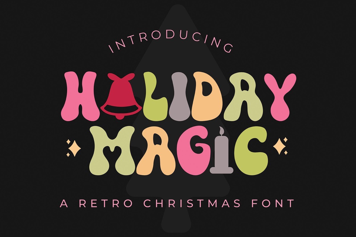 Schriftart Holiday Magic