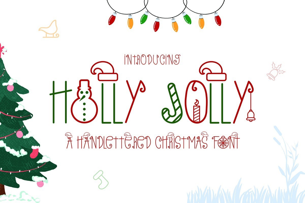 Schriftart Holly Jolly